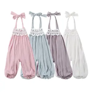 New Fashion Girl Chiffon OneのOverall Romper Cute Sleeveless Suspender Trousers Baby Girls Jumpsuit