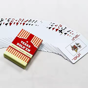 Tùy Chỉnh Lớn Phông Chữ PVC Texas Hold'em Chơi Thẻ Dày Không Thấm Nước Nhựa Poker Với Biểu Tượng Tùy Chỉnh Cho Trung Đông Trò Chơi - Product Image 3