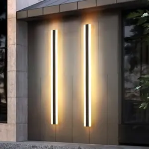 Luce da parete impermeabile esterna minimalista striscia di luce Villa porta garage cortile pilastro luce led IP65