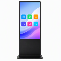 Affichage publicitaire numérique extérieur 4K, 55/65 pouces, sur pied, écran tactile capacitif, indice de protection IP65, animation personnalisée disponible