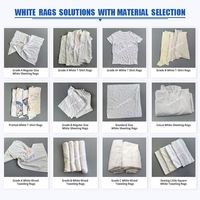 Trapos de Algodón de Alta Calidad IMPA 232907, Blancos, para Uso Industrial, con Gran Absorción de Agua y Aceite, Reciclados