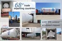 Tangki Penyimpanan Cairan Kriogenik Vakum 30 Meter Kubik Kompartemen Oksigen Nitrogen Argon Konstruksi Situs Ritel Wadah