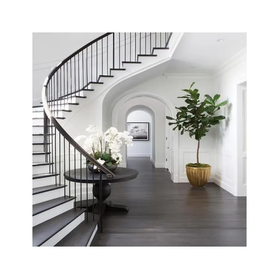 Cầu thang xoắn ốc thép chất lượng tinh tế và mạnh mẽ lý tưởng cho nội thất sang trọng | cầu thang thép kiểu dáng đẹp và không gian hiệu quả