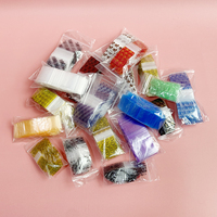 Mini sac en plastique Pe pour petits bijoux, emballage en plastique, petite poignée auto-agrippante, boucle d'oreille, sac à fermeture éclair transparent, Mini sacs à fermeture éclair