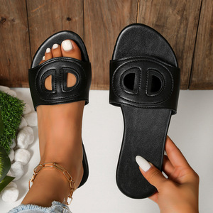 Fancy Fashion signore Open Toe Outdoor pantofole Pu donne Custom comfort scarpe eleganti sandali per uscire - Product Image 1