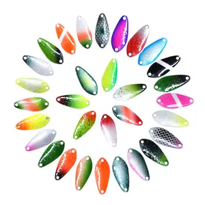 SEASKY 25mm 1.4g Metal Lure Brass Blades Trout Area Freshwater Spinner Micro Fishing Spoon