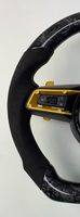 Volant de voiture en fibre de carbone forgé sur mesure, surpiqûres personnalisées, compatible avec Porsche 911 Cayenne Panamera Macan Cayman Boxster