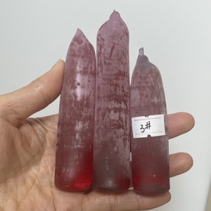 1 cilindro # 3 Zafiros Rosas Sin Cortar, Material Sintético de Corindón en Bruto - Product Image 6