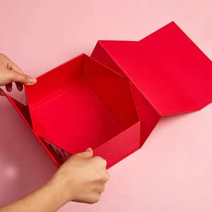 กล่องของขวัญแข็งบรรจุภัณฑ์กระดาษสำหรับสินค้าหรูหรากล่องแม่เห<span class=keywords><strong>ล</strong></span>็กพับโ<span class=keywords><strong>ล</strong></span>โก้ได้ออกแบบได้ตามที่ต้องการ - Product Image 5