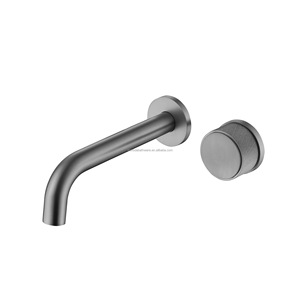 Nouveau design de robinet de lavabo mural encastré en laiton, mitigeur monocommande pour salle de bain - Product Image 1