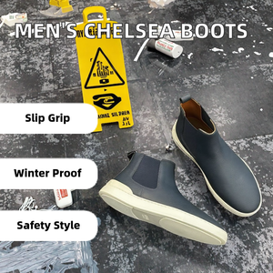 Men's Chelsea <b>Boots</b> Tooling for Work Safety <b>Boot</b> Chukka PU High Top Mid-Top Anti-Slippery Rubber Outdoor Autumn Winter - Product Image 2