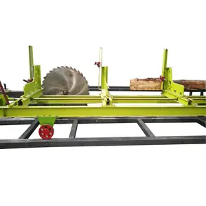 Ultra-long Track And Pneumatic Loading And Unloading Timber Woodworking Machinery Circular Sawmill With Carriage