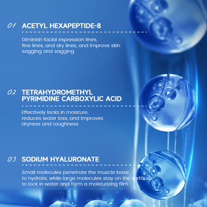 เซรั่มยกกระชับผิวหน้าลดเลือนริ้วรอย ผลิตภัณฑ์ดูแลผิวหน้า ช่วยให้ผิวขาวกระจ่างใส ด้วย GHK-Cu คอปเปอร์ เปปไทด์ และไฮยาลูรอนิค แอซิด - Product Image 6