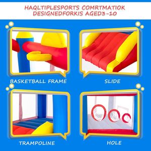 Château gonflable commercial en vinyle PVC de 0,55 mm avec souffleur d'air, capacité de 500 kg, installation facile - Product Image 3