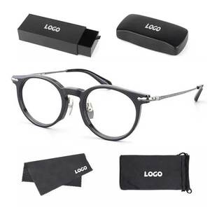 Montures <span class=keywords><strong>de</strong></span> lunettes en titane <span class=keywords><strong>de</strong></span> dernière génération, lunettes optiques rondes <span class=keywords><strong>de</strong></span> haute qualité pour femmes et hommes - Product Image 3