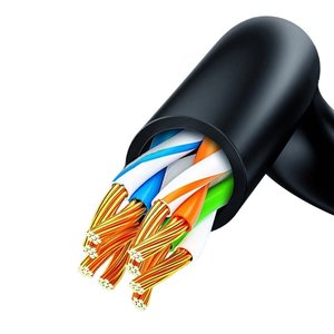 Cables de Comunicación UTP Cat5e con Cubierta de PVC, RJ45, Impermeables, para Exteriores, de Cobre Sólido, para Ingeniería de Redes CCTV - Product Image 3