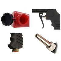 Petit pistolet de sablage pneumatique portatif en plastique, pistolet de sablage bleu/rouge haute efficacité