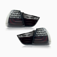 Luz Trasera Modificada para BMW Serie 3 E90, Conjunto de Luces Traseras de Fibra Óptica I318 I320, Luz Trasera LED Modificada 2005-2008