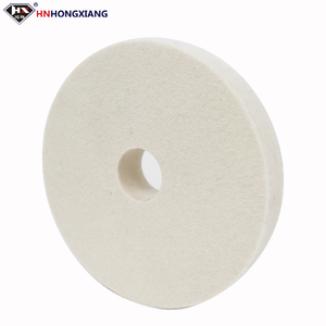 Rueda de pulido de fieltro de lana de vidrio suave con diamante para máquina biseladora de vidrio - Product Image 2