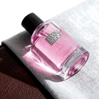 Bouteille de parfum de luxe à fond épais claire forme Unique 30ml 50ml 100ml bouteille de parfum en verre pour l'air de pulvérisation de presse portable pour hommes