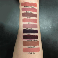 Nouveau gloss à lèvres liquide minéral longue tenue, effet cristal scintillant, waterproof, fini mat, marque privée