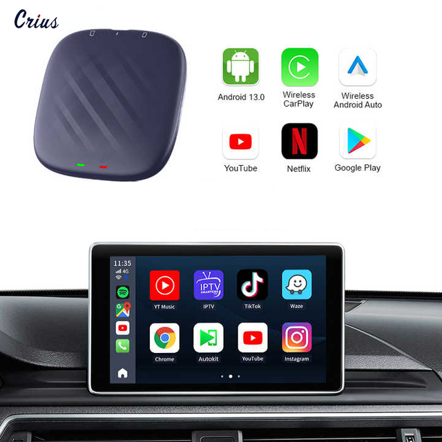 Portable Carplay 8GB 128GB Magic Box  Android 13 System Wireless Android Auto Carplay Ai Box