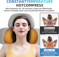 YLS Coussin de massage chauffant sans fil pour le cou, très vendu, pour soulager la douleur, massage des tissus profonds, appareil cervical 3-en-1