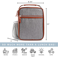 Petit sac de boîte à lunch en polyester de qualité supérieure personnalisé glacière pour pique-nique sac à lunch isotherme réutilisable pour enfants écoliers