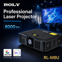 Projecteur éducatif ROLY 6000-9000 Lumens 3LCD, projecteur vidéo professionnel 4k pour réunions de bureau, éducation