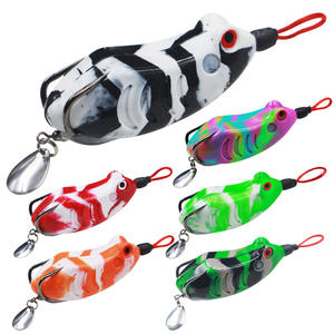 Arrivées de haute qualité fabricant en gros 65mm 12g nouvelle grenouille leurre souple grenouille appât longue portée <span class=keywords><strong>lancer</strong></span> flottant - Product Image 1