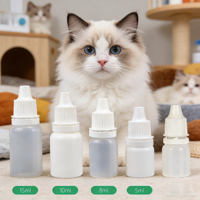 Flacon compte-gouttes stérile jetable 15 ml, dose unique ou multi-dose, en plastique, pour usage hospitalier et clinique