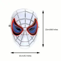 Nouveauté Masque d'Halloween Lumineux LED, Masque de Tête Complet Araignée pour Cosplay et Déguisement, Cadeau