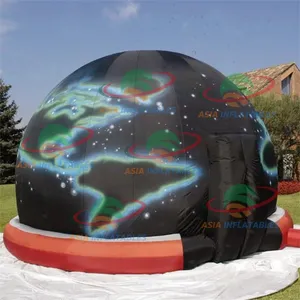 Taşınabilir ev Dome Planetarium çadır dijital sinema yıldız projektör şişme planetaryum kubbe