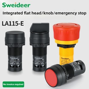 Sweideer Tích hợp công tắc nút Đầu phẳng, tự đặt lại nút chạy bộ, công tắc Nút dừng khẩn cấp, công tắc núm E3 - Product Image 2