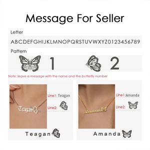 Popular Skeleton Letter Butterfly Pendant Stainless Steel Name Necklace <strong>Women</strong> <strong>Fashion</strong> <strong>Accessories</strong> Jewelry Dropshipping - Product Image 6