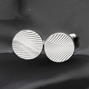 Moda personalizada traje barato camisa Aleación de Metal flecos <span class=keywords><strong>gemelos</strong></span> diseños joyería regalo plata oro fiesta boda - Product Image 3