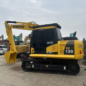 รถขุดตีนตะขาบขนาดกลาง KOMATSU PC130 เสียงเบา ระบบไฮดรอลิกอัจฉริยะ KOMTRAX สำหรับงานเหมืองและโครงสร้างพื้นฐาน - Product Image 1