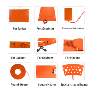 Almohadillas calefactoras de silicona, placa calefactora vulcanizada para reparación de neumáticos, placa caliente de silicona para neumáticos al vacío, elementos calefactores de silicona - Product Image 6