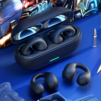 Headset Nirkabel TWS Bt5.3 HiFi Sound, HD Call, In-Ear, Sport Pods, Gaming Earphone, Headphone Konduksi Tulang, Ear Clip, Earbuds