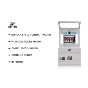 Personalize <span class=keywords><strong>Photo</strong></span> <span class=keywords><strong>Booth</strong></span> Impressora Vending Machine Software Moeda Digital Shell Fornecedor Passaporte Auto Aluguer Photobooth para Venda - Product Image 4