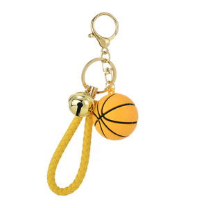 Custom 3D Silicone Rubber Keychains for Football Volleyball Basketball Carabiner Stainless Steel for Car Bag Luggage Decoration