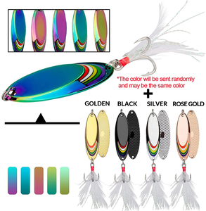 Señuelo de pesca metálico de 1.5g - 42g para lubina, cebo de agua dulce con lentejuelas, cuchara giratoria, 6 colores, señuelos duros para pesca. - Product Image 4