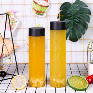 زجاجة شرب ماء فارغة شفافة فريدة من نوعها من العلامة التجارية الخاصة - Product Image 5