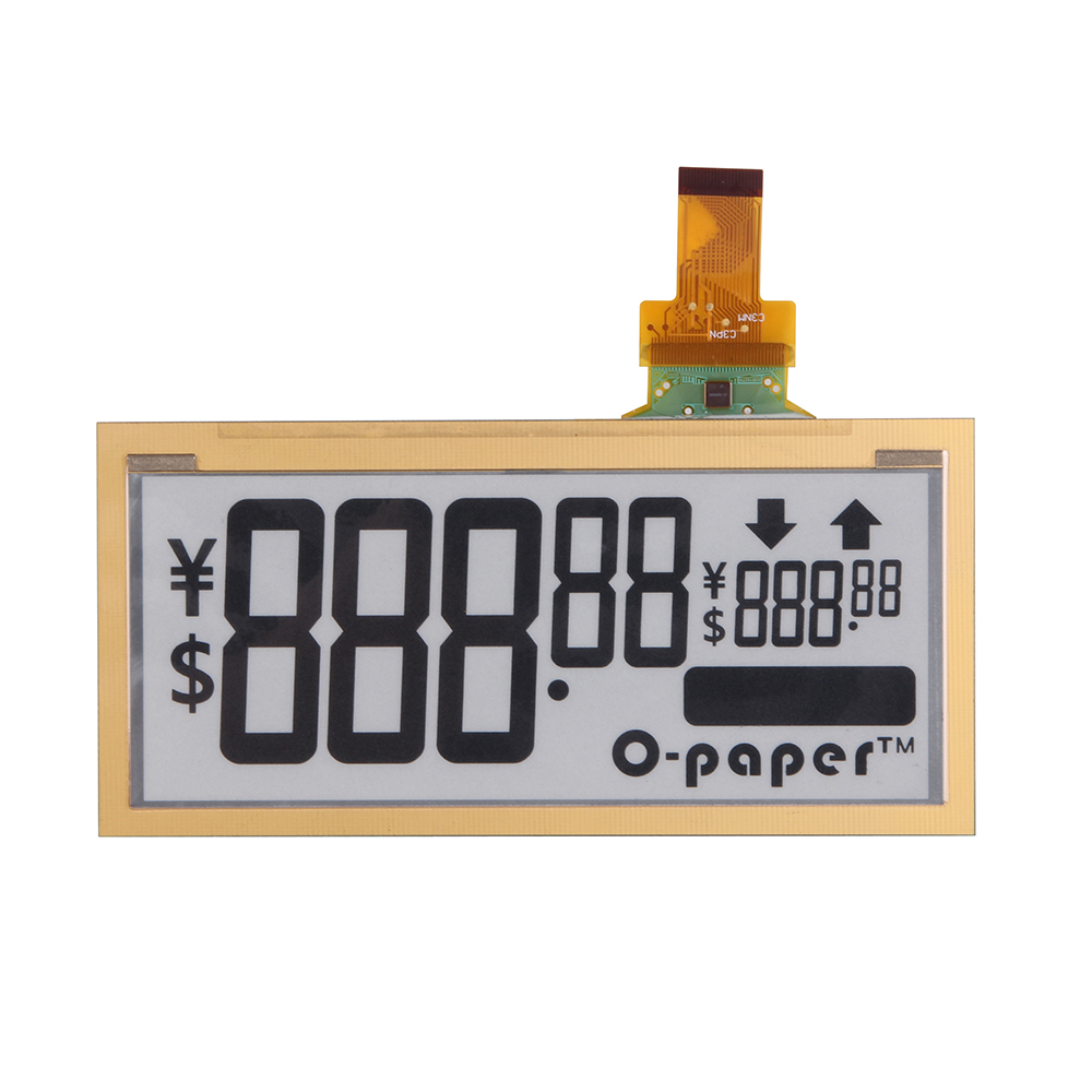 Популярный товар, 5,1 дюйма, белый, черный, 91 сегментов, дисплей SPI eink, модулированный сегментный дисплей для электронной ценовой этикетки