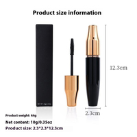 Mascara en Fibre de Soie MLM Imperméable Anti-Bavures Végétalien Volume Extra Long Cils Denses et Définis Maquillage des Yeux Marque Privée pour Femmes