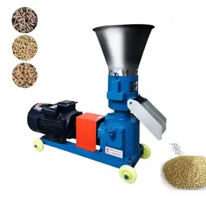 Animal poultry cattle pelletizer production line agriculture chicken feed pellet press machine