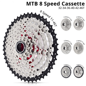 Cassette de Bicicleta de 8 Velocidades <span class=keywords><strong>11</strong></span>-32/34T/36T/40T/42T/46T, Rueda Libre para Bicicleta de Montaña, Compatible con <span class=keywords><strong>Shimano</strong></span> Sram - Product Image 2