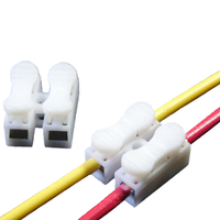 Connecteur de fil à vis bornier à ressort, 5 pièces, CH2 CH3 2/3 positions, connexion rapide pour lampes à LED
