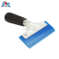 Spatule en caoutchouc avec poignée en acier inoxydable pour film teinté, outils de pose de vinyle pour voiture, outils de teinture de vitres PPF