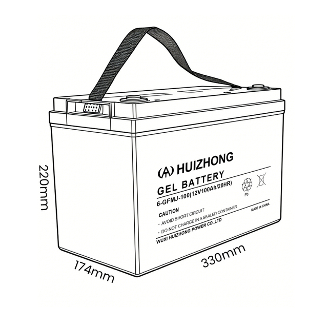Deep Cycle Sealed Battery 12 Volt Batteries 100AH 150AH 200AH 250AH GEL Type 100 AH 20hr for Home Energy System